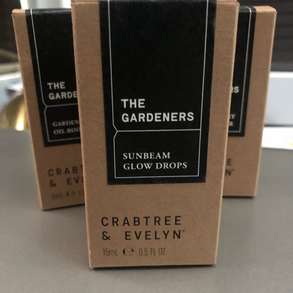 Set 3 CRABTREE EVELYN GARDENER Greens Oil Booster+Mixed Berry+Sunbeam Glow Drops - Picture 8 of 11